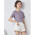 Nouveau produit Solid Casual Slim Femmes Sexy Polo Shirts